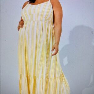 MAXI CHALLIS SLEEVELESS TIERED DRESS